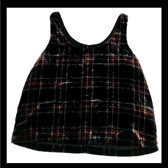 NWT J. Crew Velvet Plaid Top Size 12 - Picture 3 of 5
